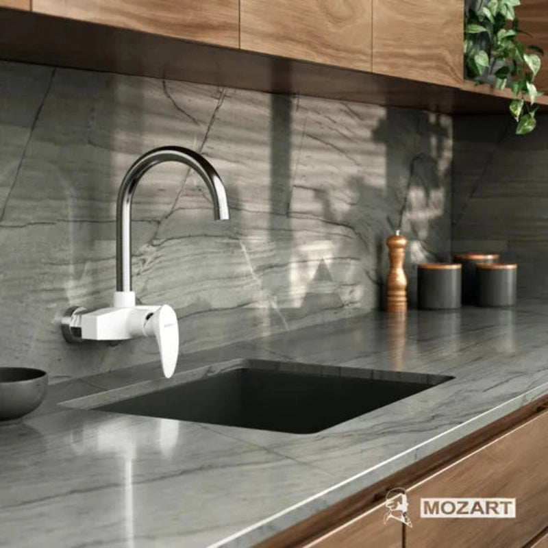 Grifería de Cocina Monocomando de Pared Mozart DOHA ABS (7152)