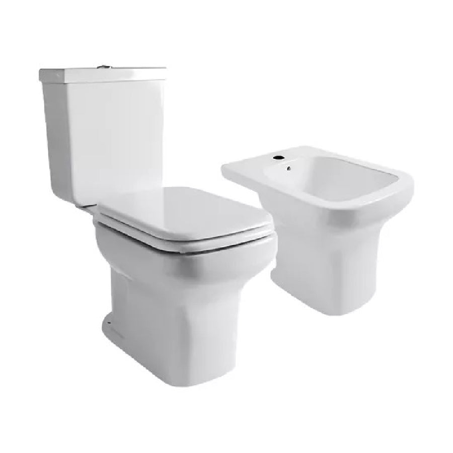 Combo Ferrum Limay Inodoro Largo + Depósito + Bidet + Tapa