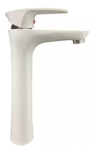 Griferia Monocomando Lavatorio Doha Abs Alta Blanca Mozart (7160)