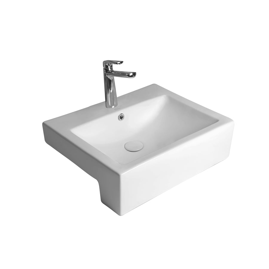 Lavatorio Bacha Ferrum Dongio Semiencastrar Rectangular (LKS14-B)