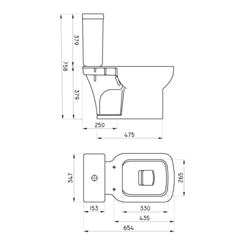 Combo Ferrum Limay Inodoro Largo + Depósito + Bidet