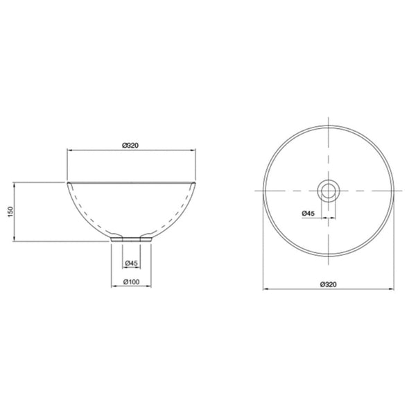 Bacha de Apoyar Peirano Circular (BCH01)