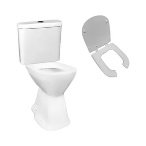Combo Inodoro Corto Discapacitados Cordenons + Mochila de colgar + Tapa