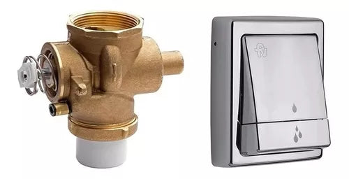 Combo Válvula Descarga + Tecla Doble Inodoro fv (368.04 + 368.01)