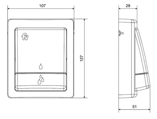 Combo Válvula Descarga + Tecla Doble Inodoro fv (368.04 + 368.01)