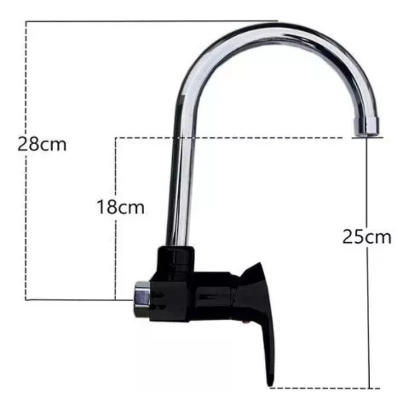 Grifería de Cocina Monocomando de Pared Mozart DOHA ABS (7152)