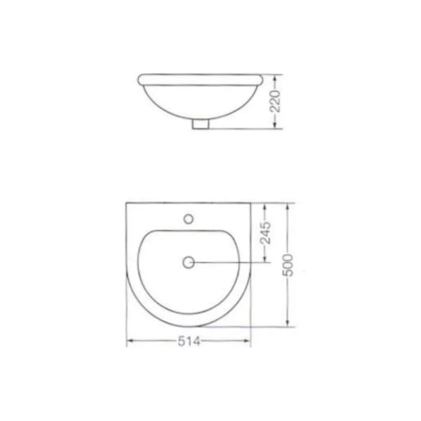 Lavatorio (50cm) Avignon Ferrum (L5M1J-B)