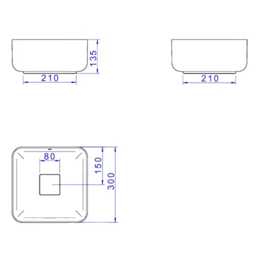 Bacha Aqualaf Deca Rectangular 30X30 (L.11030.M.94)