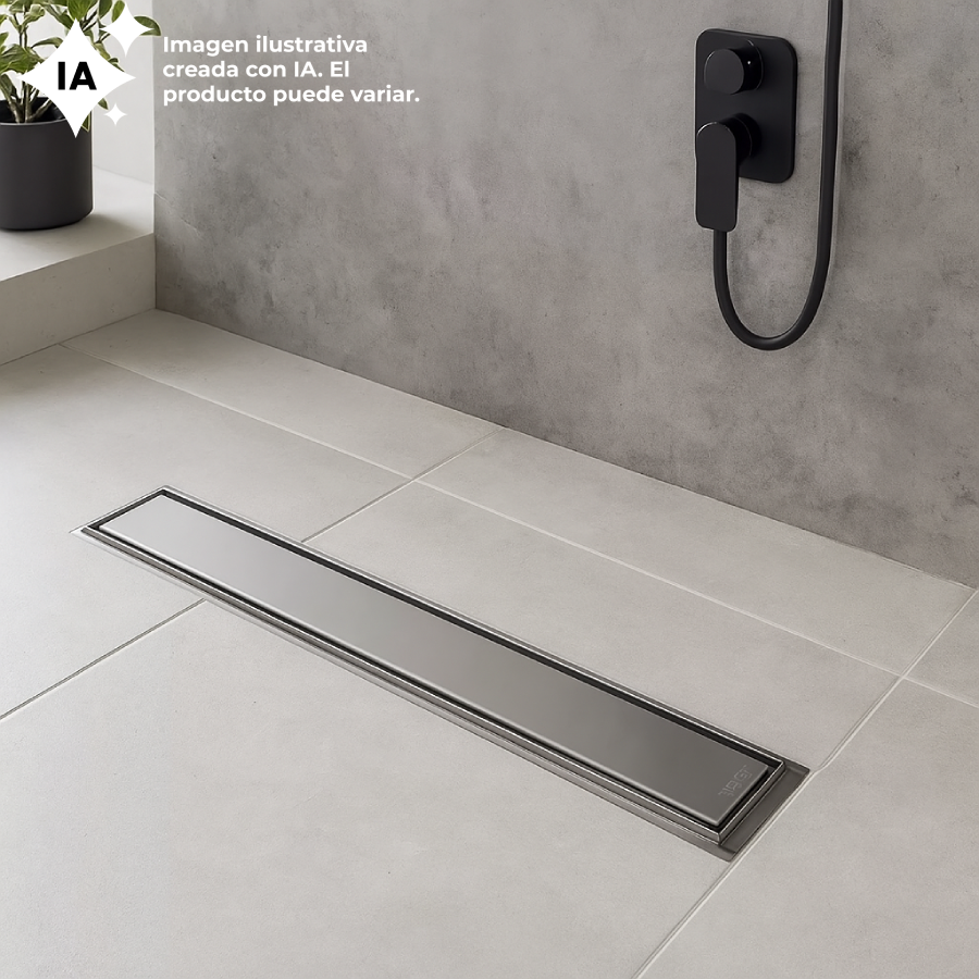 Rejilla Lineal De Acero Inoxidable 70 x 10 Mozart (7935)