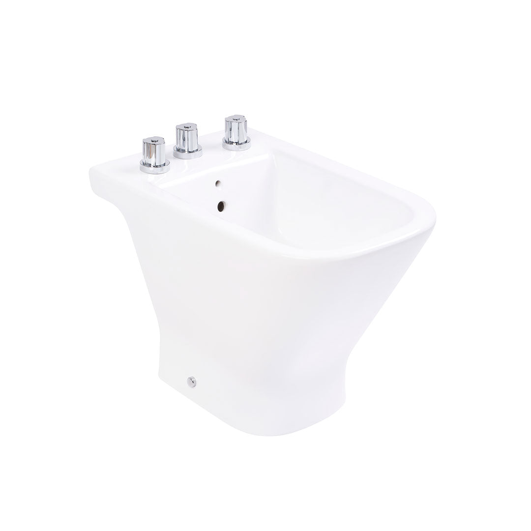 Combo Roca The Gap Inodoro Largo + Depósito Dual + Bidet