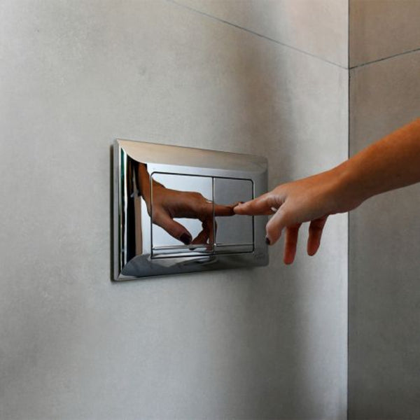 Tapa Tecla Ferrum Rectangular Dual P/ Deposito Embutir (VTA52-01)