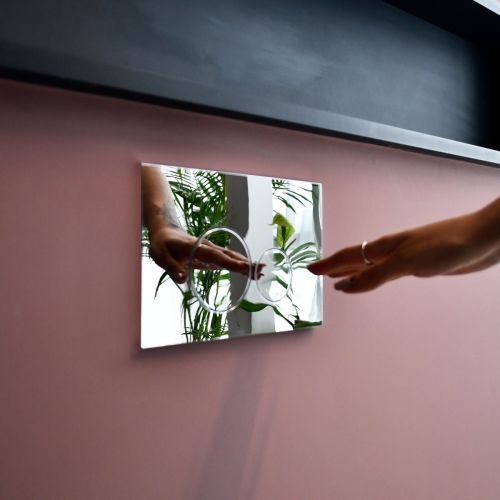 Tapa Tecla Ferrum  Dual P/ Deposito Embutir (VTA50-01)