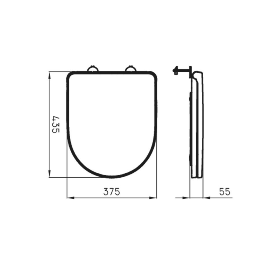 Tapa Asiento Ferrum Veneto HDF H/PP (TTXM-B)