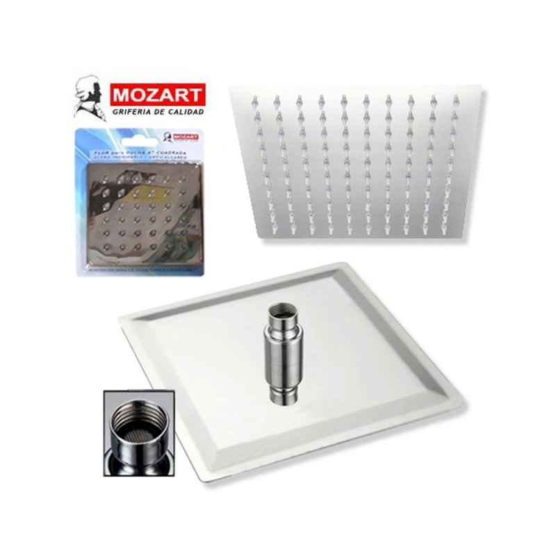 Flor de Ducha Mozart Cuadrada 4' (8992)